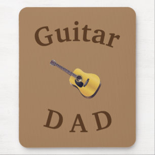 Best "GUITAR DAD" Ever! Father's Acoustical Guitar Mouse Pad