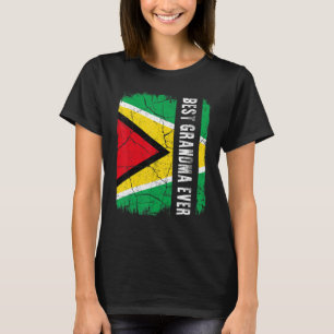 Best Guyanese Grandma Ever Guyana Flag Mother's Da T-Shirt