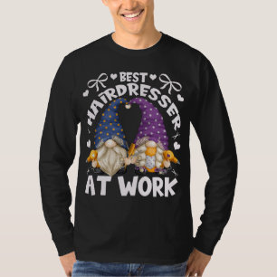 Best Hairdresser Gnomies For Mom With Funny Barber T-Shirt