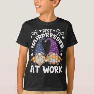 Best Hairdresser Gnomies For Mom With Funny Barber T-Shirt