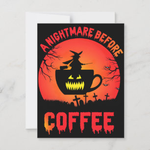 Best Halloween Coffee–Spooky Brew & Caffeine Fun f Postcard