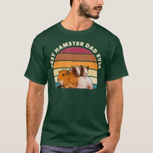 Best Hamster Dad Ever Retro Vintage Hamster T-Shirt