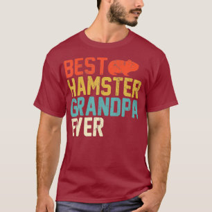 Best HAMSTER Grandpa Ever Retro Shirt Grandpa
