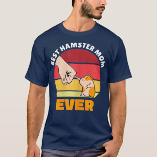 Best Hamster Mom Ever Cute Hamster Mom Fist Bump T-Shirt