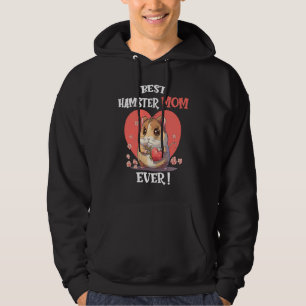Best Hamster Mom Ever Cute Valentine's Day Girls H Hoodie