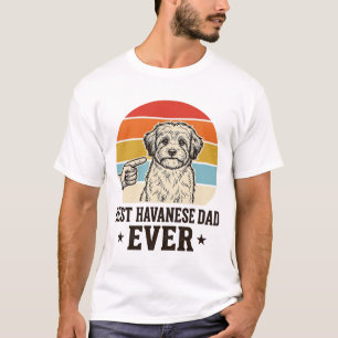 Best Havanese Dad Ever Vintage Dog Shirt Design_1