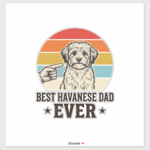 Best Havanese Dad Ever Vintage Dog Shirt Design_1