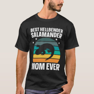 Best Hellbender Salamander Mom Biologist Retro T-Shirt