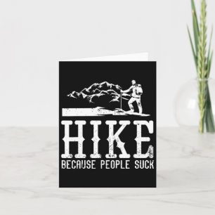 Best Hiking Art For Men Women Outdoor Hike Hiker G Card