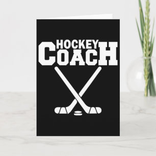 Best Hockey Coach Ever Proud Sports Team Mentor Mo Card