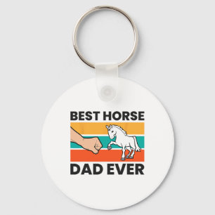 Best Horse Dad Ever Equestrian Father Horseback Ri Keychain