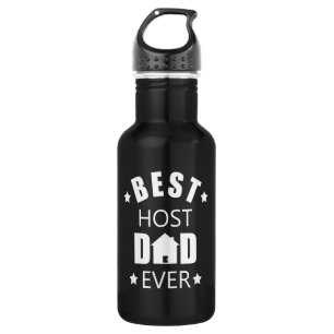 Best host dad ever funny fathers day 532 ml water bottle