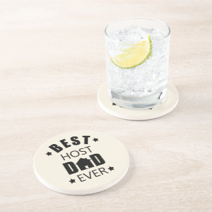 Best host dad ever happy fathers day gift ideas coaster