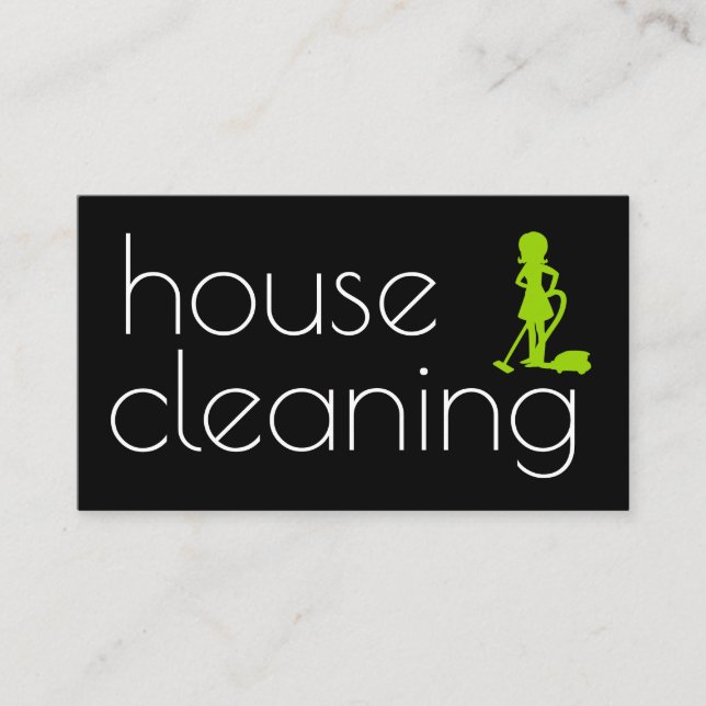 Best House Cleaning Business Card (Front)