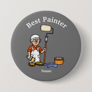 Best House Painter Button for Older Man
