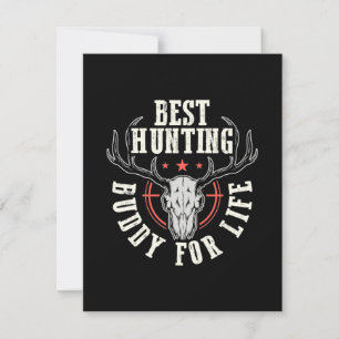 Best Hunting Buddy For Life Thank You Card