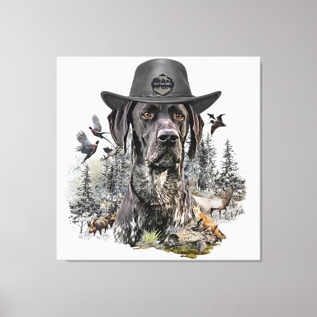 Best Hunting Dogs (GSP)  Canvas Print (Front)