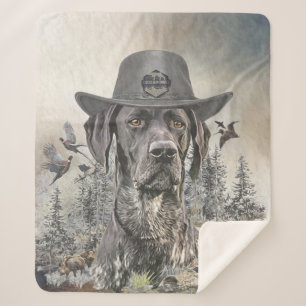 Best Hunting Dogs (GSP)    Sherpa Blanket