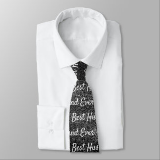 Best Husband Ever | Black Dream Abstract  Tie
