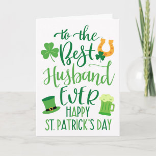 Best Husband Ever for St Patrick's Day Card