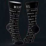 Best Husband Ever | Fun Monogram Socks<br><div class="desc">Unique socks quickly add texture, colour and flair to any outfit. When you buy them for yourself, personalization puts on your unique stamp. They also make a thoughtful gift for anyone special in your life. These make a great Valentine's Day gift. Add your custom wording to this design by using...</div>