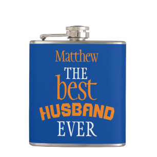 Best Husband Ever Personalized Hip Flask
