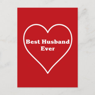 Best husband ever  postcard