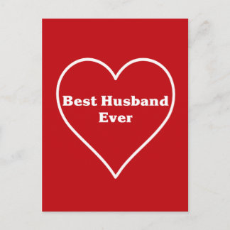 Best husband ever  postcard