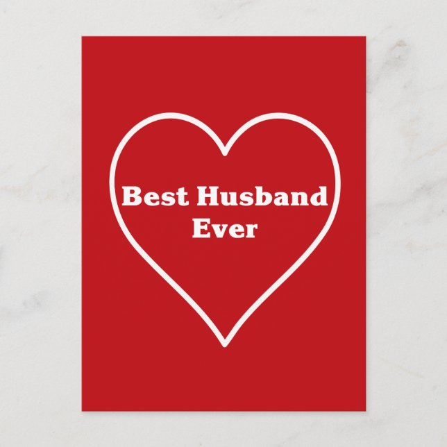Best husband ever  postcard (Front)