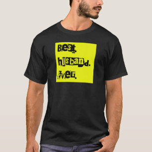 Best Husband Ever Punk Rock Text T-Shirt