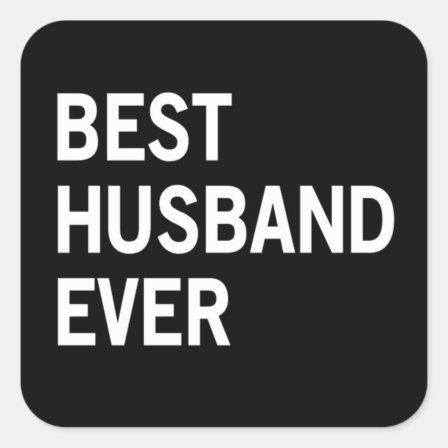 Best Husband Ever Square Sticker (Front)