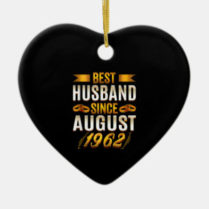 Best Husband Funny 58th Anniversary Ceramic Ornament