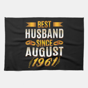 Best Husband Funny 59th Anniversary Parents Kitchen Towel
