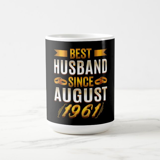 Best Husband Funny 59th Anniversary Parents Magic Mug (Center)