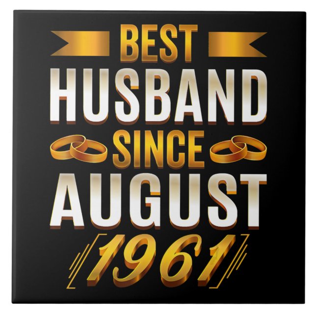Best Husband Funny 59th Anniversary Parents Tile (Front)