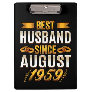 Best Husband Funny Anniversary Parents Clipboard