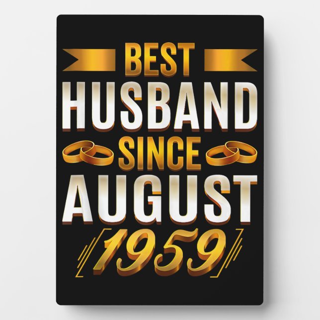 Best Husband Funny Anniversary Parents Plaque (Front)
