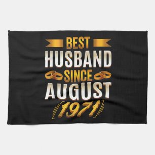 Best Husband Meaningfull Anniversary Parents Kitchen Towel