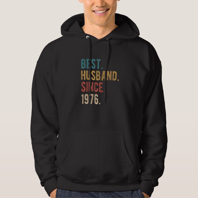 Best Husband Since 1976  46th Wedding Aniversary F Hoodie (Front)