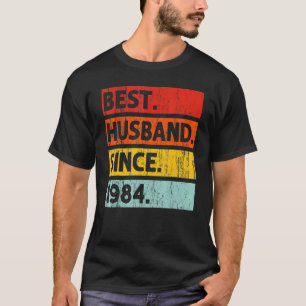 Best Husband Since 1984 38 Years 38th Wedding Anni T-Shirt