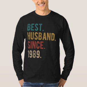 Best Husband Since 1989 33rd Wedding Aniversary F T-Shirt