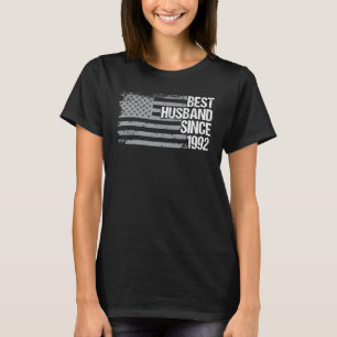Best Husband Since 1992 30th Wedding Anniversary T-Shirt