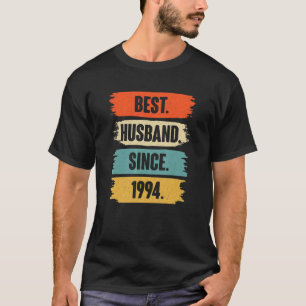 Best Husband Since 1994 Vintage 28th Wedding Anive T-Shirt