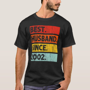 Best Husband Since 2002 20 Years 20th Wedding Anni T-Shirt