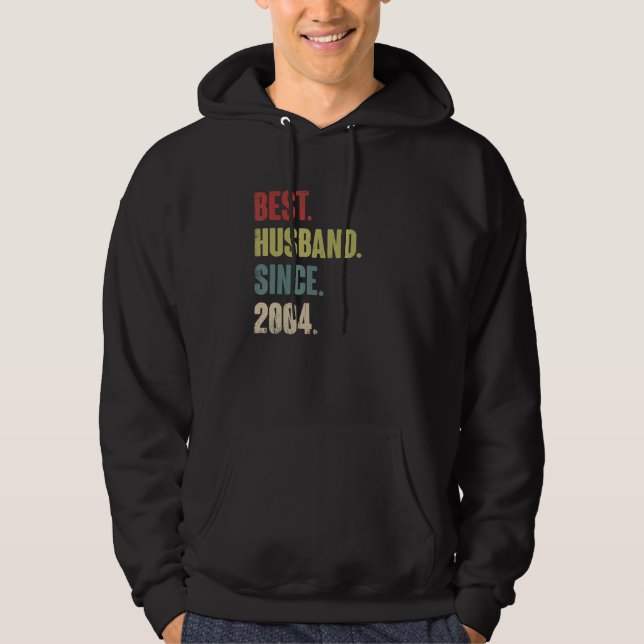 Best Husband Since 2004 18th Wedding Aniversary  R Hoodie (Front)