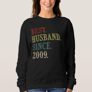 Best Husband Since 2009 13th Wedding Aniversary Sweatshirt