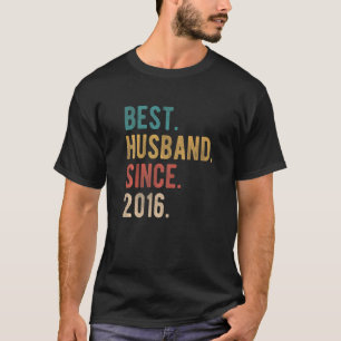 Best Husband Since 2016 6th Wedding Aniversary Fo T-Shirt