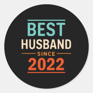 Best Husband Since 2022 2th Wedding Anniversary 2  Classic Round Sticker