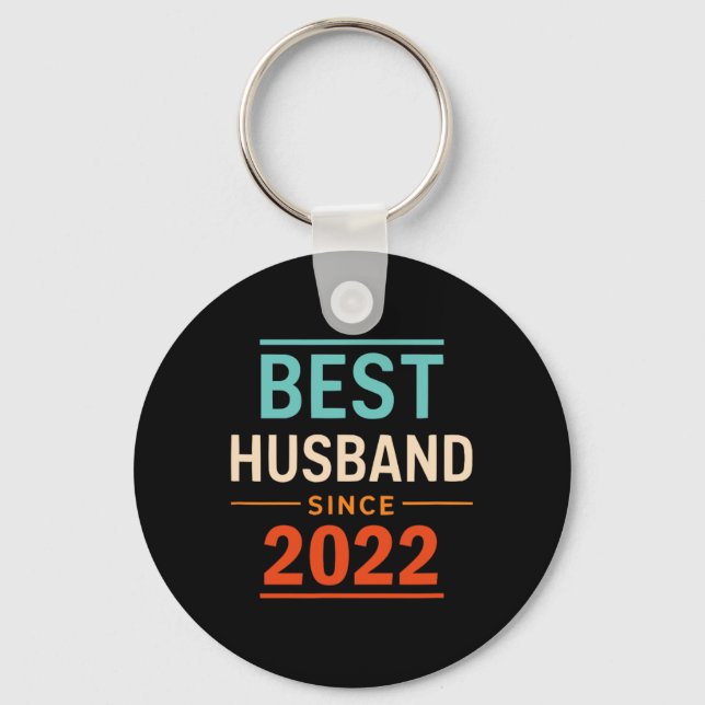 Best Husband Since 2022 2th Wedding Anniversary 2  Keychain (Front)