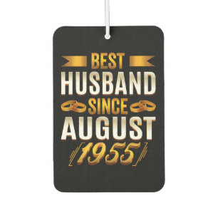 Best Husband Since August 1955 Funny Annivesary Air Freshener